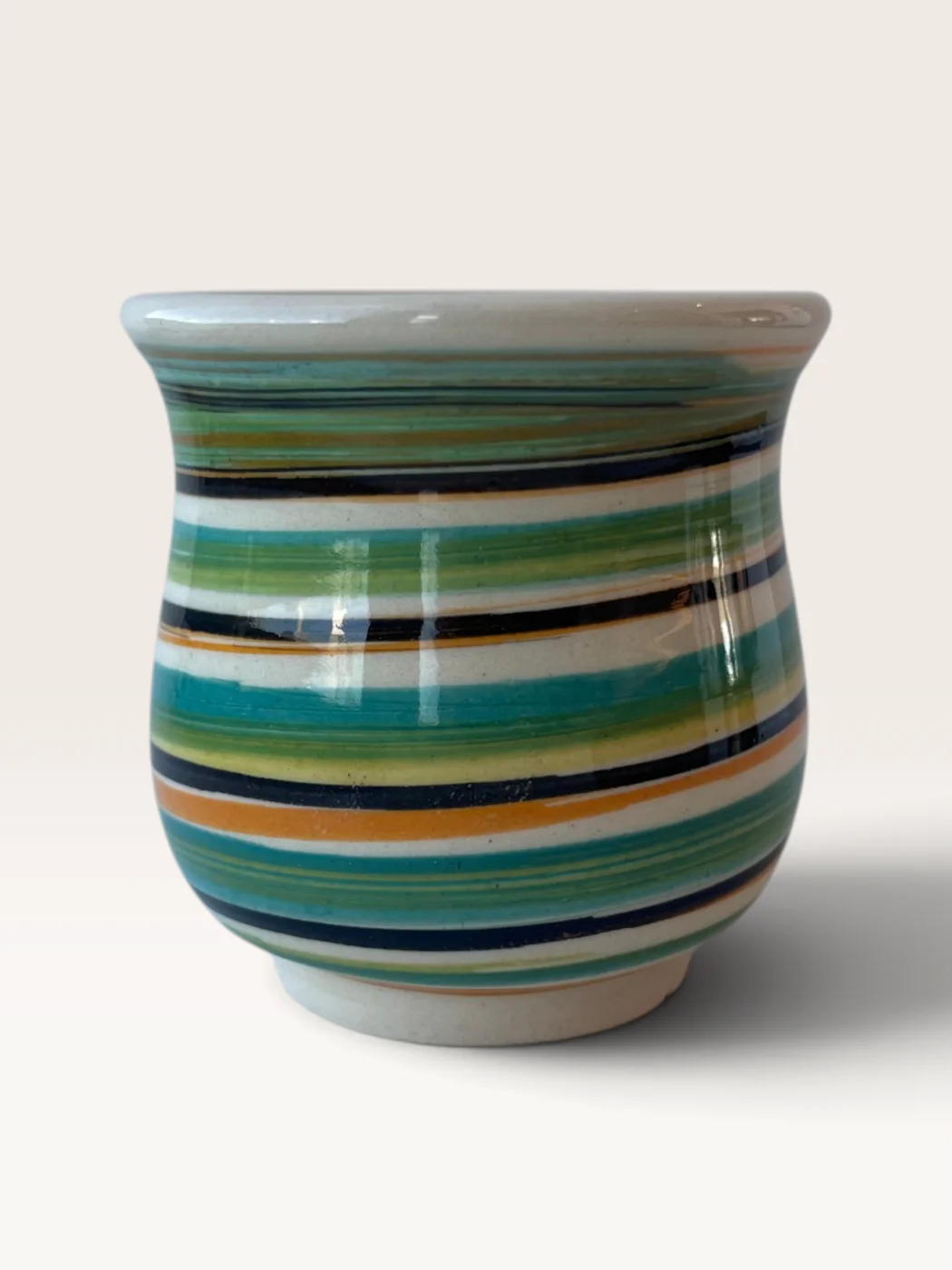 Koe, handmade ceramic mate painted by Lucio Pederiva